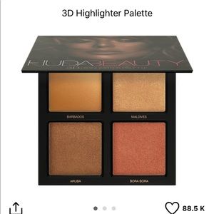 HUDA beauty 3D highlighter palette